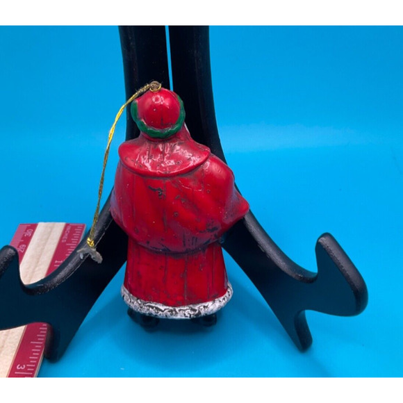 Old World Father Christmas Tree Ornament Decor Vintage Plastic Classic Design - Picture 2 of 3